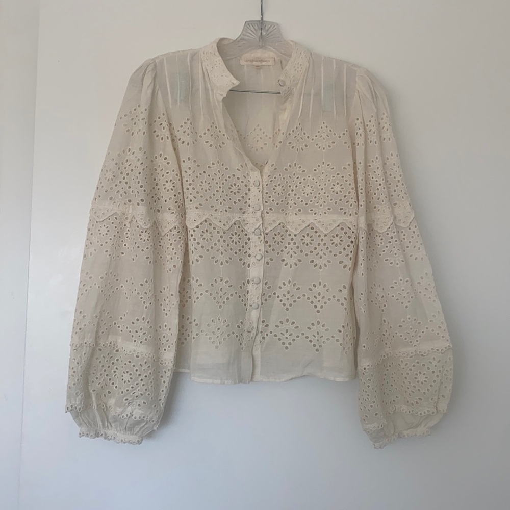 COPY - LoveShackFancy eyelet blouse